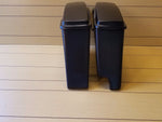 STRETCHED SADDLEBAGS 2-1 EXHAUST AND LIDS FOR HARLEY DAVIDSON TOURING 1989-2013