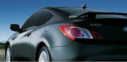 Fits: Hyundai Genesis Coupe 2010+ Post Mount Rear Spoiler W/LED Primer Finish