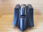 Stretched Gangsta Saddlebags/Fender and 6.5 Lids for Touring 09-2013 Flh