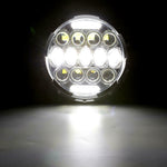 Pair 7 Inch Round LED Headlights Chrome HI-LO for Chevy C10 Camaro Pickup Truck