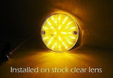 Rear Turn Signal Light Bulb For Harley-Davidson 1156 BA15s Amber 27 SMD LED 2PCS