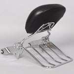 Chrome Detachable Backrest Sissy Bar + Luggage Rack For Harley Touring 09-19