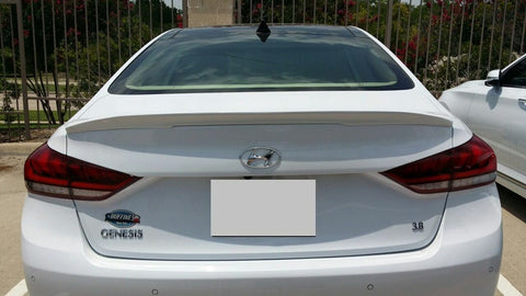 Fits: Hyundai Genesis Sedan 2015+ Factory Style Lip Mount Rear Spoiler -Primer-