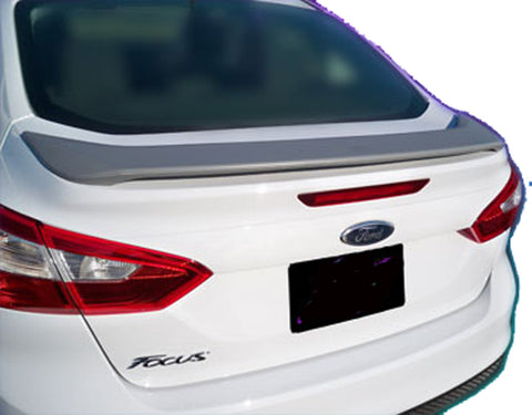 PAINTED ALL COLORS FACTORY STYLE SPOILER FOR A FORD FOCUS 4-DOOR 2012-2014