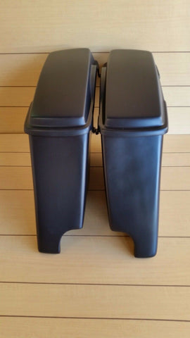 HARLEY DAVIDSON 4" EXTENDED STRETCHED SADDLEBAGS AND LIDS INCLUDED 96-2013