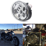 Chrome LED Protector Headlight Fit for Harley Davidson V-Rod VRod VRSCA VRSCF