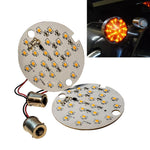 1156 Amber LED Bulb Rear Turn Signal For Harley Touring Road King Glide Electra FL