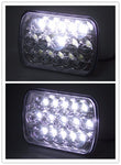 5x7" CREE Blk LED Headlights For Jeep YJ Cherokee XJ Chevrolet Black