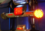 1156 Amber LED Bulb Rear Turn Signal For Harley Touring Road King Glide Electra FL