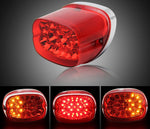 Red Motorcycle LED Brake Tail Light Integrated Turn Signal For Harley Davidson