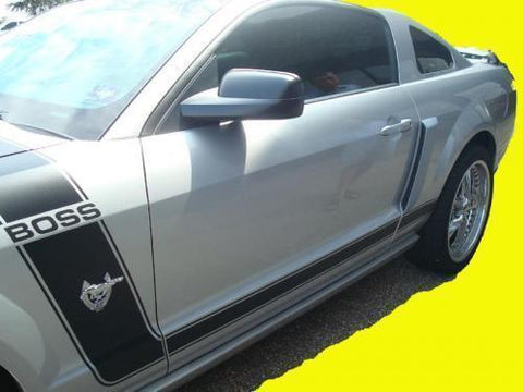 PAINTED Side Scoops for 2005-2009 Ford Mustang ANY COLOR -NO DRILL
