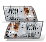 1998-2011 Replacement Headlight Pair For Ford Crown Victoria w/Bulb + Socket