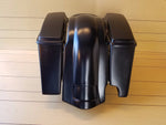 4"STRETCHED SADDLEBAGS FOR 2-1 EXHAUST, LIDS AND REAR FENDER FOR HARLEY DAVIDSON