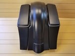 Softail 6"Down and Out Harley Davidson Drop Back Extended Saddlebags Fender.