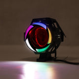 U7 LED 125W Motorcycle DRL Headlight Driving Fog Light Spot Lamp Universal TOP