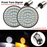 2" 50mm Bullet Style LED Turn Signals Pannel For Sportster Softail Touring (1157)