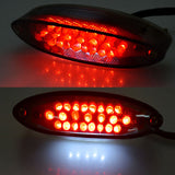 Universal Motorcycle Bike LED Stop Brake License Plate Rear Tail Light Smoke Red