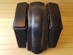 EXTENDED SADDLEBAGS NO EXHAUST CUT OUTS,LIDS & REAR FENDER FOR HD FIT 96-2013