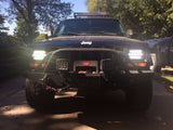 5x7" CREE LED Headlights For Jeep YJ Cherokee XJ Chevrolet Black