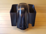 HARLEY DAVIDSON 4"STRETCHED SADDLEBAGS FOR 2-1 EXHAUST AND REAR FENDER INCLUDED