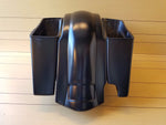 HARLEY DAVIDSON 4"STRETCHED SADDLEBAGS FOR 2-1 EXHAUST AND REAR FENDER INCLUDED