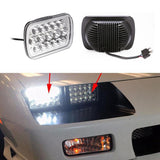 2PCS DOT 225W 7X6" 5X7" LED Headlight Hi/Lo For Chevrolet Jeep Cherokee XJ YJ H4