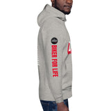 CUSTOM INITIAL BIKER FOR LIFE Unisex Hoodie