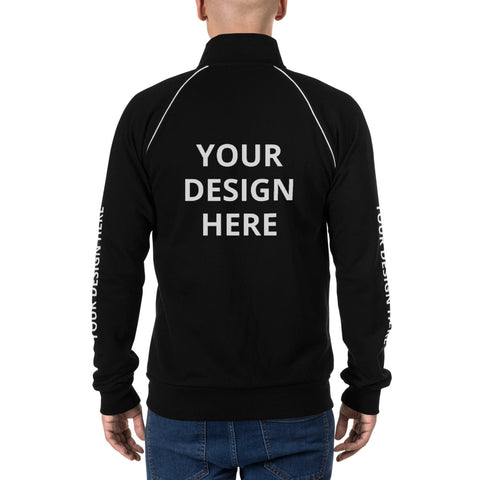 YOUR DESIGN HERE Piped Fleece Jacket