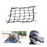 3 color Option New Motorbike Motorcycle Helmet Bungee Luggage Cargo 6 Hooks Net Hold Down 40x40cm