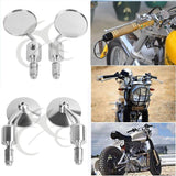 Motorcycle Universal CNC Aluminum Rear View 3" Handle Bar End 7/8" Mirrors for Kawasaki Yamaha Honda Suzuki Motorcycle Chopper