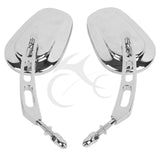 Motorcycle Universal Rear View Side Mirrors For Harley Road King Touring XL883 Sportster 1200 XL1200C Fatboy  Dyna Softail 8MM