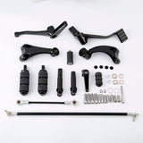 Forward Controls Complete Kit with Pegs Levers Linkages For Harley Sportster 883 1200 XL Iron 2004-2013 Black chrome motorcycle