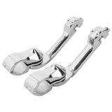 Motorcycle Universal Adjustable Highway Foot Pegs Footrest  pedals 1 1/4" 32mm  Engine Guard Mounts Clamps For Harley honda