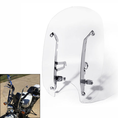 Motorcycle Motorbike Clear Windshields Windscreen W/ Mounting hardware For Indian Scout Models 15-16 Scout Sixty 16-18
