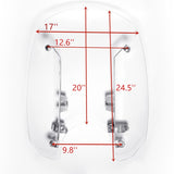 Motorcycle Motorbike Clear Windshields Windscreen W/ Mounting hardware For Indian Scout Models 15-16 Scout Sixty 16-18