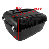 Motorcycle Motorbike Police Tour Pack Pak Trunk Saddlebag For Harley FLHP FLHTP Models