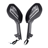 L&R Side Black Turn Signals Mirrors Kit Rear View Mirror For Ducati 959 1299 Panigale S 2015 2016 motorcycle mirror
