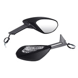 L&R Side Black Turn Signals Mirrors Kit Rear View Mirror For Ducati 959 1299 Panigale S 2015 2016 motorcycle mirror