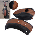 Motorcycle bike Fuel Gas Tank Leather Cover and Fender Protector For Harley Sportster 883 2009-2011