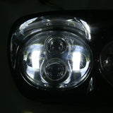 5.75" Dual LED Headlight Projector Headlamp Lamp For Harley Road Glide 1998-2013